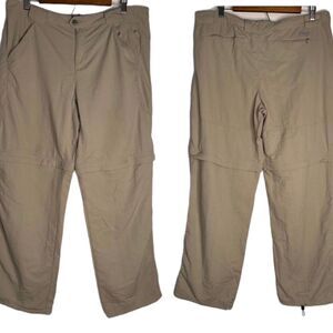 Columbia Womens 14 100% Nylon Tan Utility Convertible Outdoor Activewear Pants